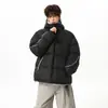 Chaqueta de Algodón Gruesa Otoño e Invierno Jack Chuan Yang Parka Corta para Pareja Ropa de Abrigo Cálida de Algodón con Capucha para Hombres y Mujeres Bloque de Color para Exteriores
