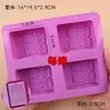 Estilo Fresco e Simples Folha de Tartaruga Oval Quadrado Grande Sabonete Artesanal Molde de Silicone Molde Antiaderente para Sabão Frio e Sabão com Óleo Essencial