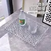 Bandeja Rectangular para Sala de Estar, Uso Doméstico, Lujo Ligero, Salón de Belleza de Gama Alta, Modelo Nuevo de Acrílico para Bandeja de Té, Taza de Agua, Juego de Té, Plato de Frutas