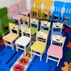 Conjunto de mesa e cadeira para jardim de infância toban madeira maciça mesa aprendizado em casa infantil Montessori multi-funcional brinquedo jogo