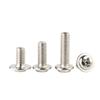 Tornillos de cabeza redonda cruzada niquelados, personalizados y no estándar. Tornillos de mesón de cabeza plana galvanizados PWM con especificaciones completas.