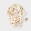 Ropa para Bebé Primavera y Otoño Algodón Puro Clase A Mono para Bebé Todas las Estaciones Manga Larga Infantil Sin Costuras Manga Larga Traje de Gateo