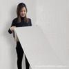 Rollo Adhesivo Papel Tapiz de Lino Pegatina de Pared Molde de Aluminio Impermeable y Anti-Suciedad Pared de Fondo Dormitorio Inodoro Preferido Transfronterizo Creatividad