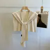 Chal de punto Primavera y Otoño Nuevo Estilo Coreano Gama Alta Oficina Protector de Cuello Chaleco Moda Versátil Ropa Exterior para Mujer Tendencia
