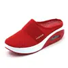 Zapatillas de verano coreanas de media punta zapatos blancos para mujer sin tacón slip-on zapatos para mujer zapatos perezosos talla grande zapatos planos