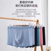 Ropa Interior para Hombre de Seda de Hielo sin Marcas Talla Grande Color Sólido Algodón Entrepierna Bóxers para Hombre Cintura Media Transpirable Holgados Bóxers para Hombre