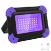 Fornecimento Transfronteiriço de Holofotes de Palco Roxo UV para Halloween Luzes LED de Atmosfera para Decoração de Feriados Luzes de Trabalho Magnéticas