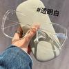 Artefato para um visual natural sem maquiagem Armação TR90 grande para afinar o rosto armação preta óculos femininos podem ser equipados com lentes de grau armação ultraleve