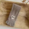 Artículos de temporada Primavera y Otoño Algodón Transfronterizo Estilo Nuevo Color Sólido Leggings Pantalones de Nueve Puntos con Encaje de Otoño Ropa Exterior Medias con Pie para Niñas
