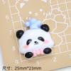 Lindo Panda Tienda de Conveniencia Dibujos Animados Accesorios Pegamento Crema Hebilla para Zapatos con Agujeros Material Resina Accesorios DIY Joyería Horquilla para el Cabello