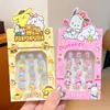 Uñas para Año Nuevo Infantil Pegatinas de Uñas para Nochevieja de Niñas Pegatinas de Uñas Sanrio Arte de Uñas Pegatinas para Dedos Kuromi Lindas para Nochevieja