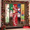 2025 Novo Boneco de Neve Papai Noel Vermelho Fundo Decorativo Shopping Center Supermercado Decoração de Cena de Natal Banner de Tecido Pendurado