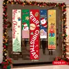 2025 Nueva Escena de Nochebuena Atmósfera Tela Colgante Bandera Colgante Centro Comercial Diseño de Fondo Decoración de Ventana Pancarta