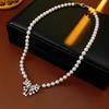 Collar Colgante de Perlas Europeas y Americanas Transfronterizo Moda Lujo Ligero Temperamento Cadena para Clavícula Nicho Joyería de Gama Alta Venta al por Mayor