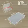 Caixa Plástica PP Retangular Cartão de Parafusos Joias Caixa Plástica de Armazenamento com Tampa Ferramentas de Ferragem Equipamento de Pesca Caixa Transparente