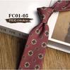 Corbata Floral Estilo Hong Kong Vintage para Hombre Ancha 8cm Marca de Moda Estampada Combinación Total Estilo Coreano Casual Caballero Ins
