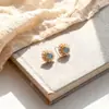 Moda Retro Pendientes Sencillos de Perla Azul Súper Hada Pequeña Hada Temperamento Pendientes Elegantes Dignos Accesorios Versátiles para Pendientes