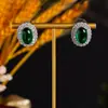 Brincos Transfronteiriços Minimalistas em Forma de Ovo, Luxo Leve com Sensação de Alto Padrão, Totalmente Incrustados com Diamantes, Brincos Luxuosos para Uso Diário e Deslocamento, Brincos Versáteis para Mulheres
