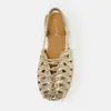 Sandálias rasteirinhas de trama vazada para mulheres, para uso externo no verão, nova moda resort 2026 sandálias romanas S7006-8