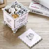 Caja de Pegatinas de Algodón con Diseño de Flores Caja de Almacenamiento para Sala de Estar Caja de Almacenamiento a Prueba de Polvo Caja de Joyería a Prueba de Polvo con Tapa Caja Organizadora para Artículos Varios Caja de Pegatinas de Algodón