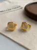 Pendientes de botón geométricos metálicos minimalistas Ins para mujer 2023 nuevos populares pendientes de estilo occidental pendientes de nicho de alta calidad