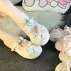 Sapatos pequenos de couro JK sapatos de princesa de peça única moda feminina lolita laço de renda ballet 2026 bico redondo salto baixo lolita