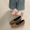 Primer Encuentro Jifa Bailarinas Francesas con Lazo Mujer Nuevas Otoño 2026 Retro Suaves de Corte Bajo Punta Redonda Zapatos de Salón