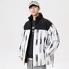Jaqueta esportiva casual de inverno, nova moda, acolchoada de algodão, masculina, gola alta, cor quente, combinando, jaqueta acolchoada de algodão, feminina, casal, jovem, casaco acolchoado de algodão