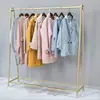 Arara de Exposição para Loja de Roupas, Arara de Chão Dourada para Roupas Masculinas e Femininas, Arara de Exposição Central, Exposição de Roupas da Moda