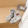 Botas con Lazo para Niñas 2026 Nuevo Estilo Otoño/Invierno Botines de Cristal para Niñas Pequeñas, Botas Martin de Princesa para Niños