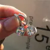 TK live TEMU aretes nuevos al por mayor moda diamante cuadrado brillante circón aretes colgantes para mujer aretes de lujo ligero para el día a día