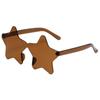Nuevas gafas de sol de estrella de cinco puntas con personalidad de moda, gafas de sol sin marco transfronterizas, gafas de sol de playa divertidas para fiestas de moda