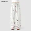 Calça Casual Infantil 2026 Primavera Nova Estilosa Calça de Pernas Largas para Crianças, Calça de Moletom Esportiva Tendência Primavera e Outono para Crianças Maiores