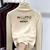 Camisa Base De Rong Infantil 2025 Nova Outono e Inverno Top Estiloso com Babados para Crianças Maiores Primavera e Outono Manga Longa