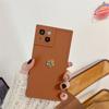 Funda para teléfono con diseño de flores cuadradas japonesas y coreanas para iPhone 15 Pro Max, resistente a caídas, suave, para Apple 14 Pro Max, talla 13, talla 12, talla 11