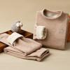 Ropa Infantil de Otoño e Invierno Ropa Infantil Camiseta Base con Forro Polar Ropa Interior de Cachemira Gruesa y Cálida para Jóvenes Traje de Ropa para el Hogar