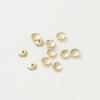 Color oro paquete de 14k chapado en cobre oro real hueco 8mm soporte para cuentas con forma de capullo de flor agujero grande soporte para flores capuchón para cuentas accesorios hechos a mano DIY