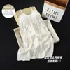 Camisón de Noche de Verano 2026 para Mujer Nuevo Camisón de Pijama de Encaje de Nube con Sujetador Incorporado Camisola de Pijama para Mujer Integrada