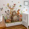 M13628 Producto Nuevo Pegatinas de Pared de Animales de Dibujos Animados Pintados a Mano con Acuarela Decoración Embellecedora Sala de Estar Dormitorio Fondo Pegatinas de Pared Autoadhesivas