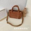 Corea del Sur Ins Estilo Japonés Estilo Coreano Harajuku Bolsa Pequeña de Pana Bolsa Cruzada de Lona Bolso de Hombro para Mujer Cartera Pequeña para Estudiante