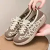 Zapatos de Trabajo para Cocina Negro Puro, Suela Suave Antideslizante Zapatos de Tela Old Beijing, Nuevos Zapatos Casuales para Mujer Primavera 2025