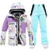Traje de Esquí para Mujer, Ropa de Snowboard y Esquí Doble Tabla para Hombre, Conjunto de Traje de Esquí Caliente, Nuevo Estilo Transfronterizo