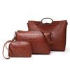 Bolsa Feminina de Marca de Moda Europeia e Americana de 2018 Bolsa de Ombro Transversal Portátil para Mulheres Bolsa Casual de Três Peças Versátil