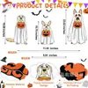Nuevas Estacas de Halloween Transfronterizas con Disfraces de Perro Temáticos de Fantasma para Decoración de Césped al Aire Libre