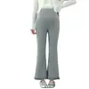Pantalones de maternidad de otoño 2026 Pantalones de campana Casuales Versátiles Pantalones largos para mujeres embarazadas petite Pantalones cropped con ligero campana
