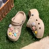 Zuecos de Eva con Punta Cerrada para Uso en Exteriores, Zuecos de Playa para Mujer, Sandalias de Suela Gruesa, Chanclas Deportivas para Sesión de Fotos de Viaje