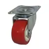 Roda omnidirecional de 1,5 polegadas rodízio pequeno roda de PVC vermelha 2 polegadas 2,5 polegadas 3 polegadas roda universal industrial leve