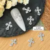 Comercio Exterior Explosiones Transfronterizas Joyería de Uñas Crocore con Diamante Cruz Punk Estilo Aleación Accesorios para Uñas