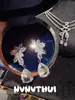 Conjunto de Jantar Joia Cadarço Laço Gota d'Água Strass Colar Floco de Neve Designer Gota d'Água Pedras Preciosas Brincos