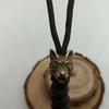 Colgante de Navaja con Cabeza de Lobo Colgante Paracord EDC Colgante de Linterna Llavero DIY Accesorio de Colgante Estilo Étnico/Nacional Portátil